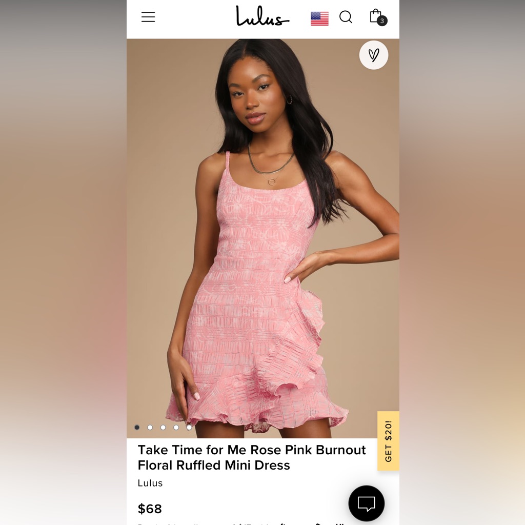 Lulus Ruffle Mini Dress